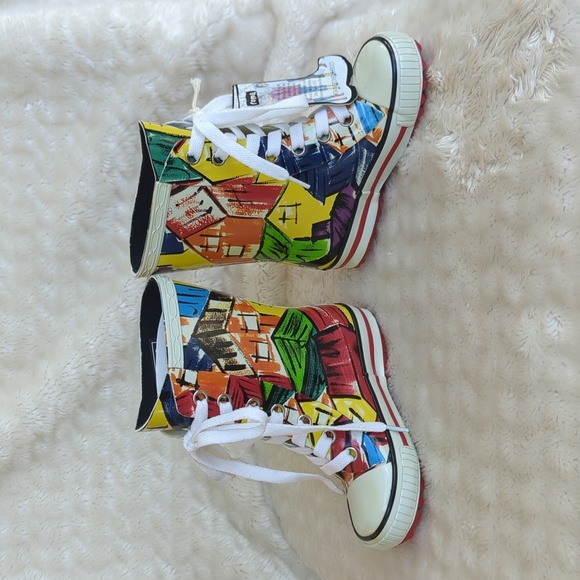 ROMA | Unisex Ilona Kids Art 1 Rainboots, Size 7, Multicolor - Picture 7 of 11